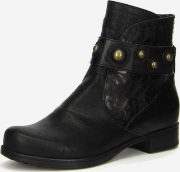 THINK! Booties in Black: front