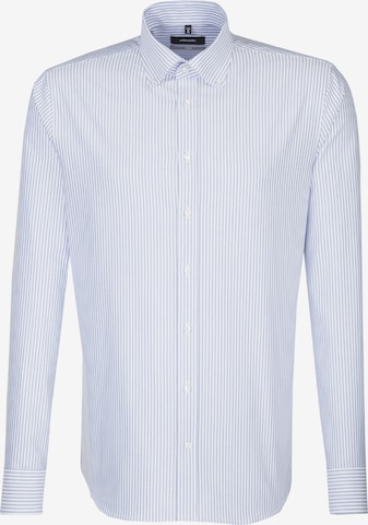 SEIDENSTICKER Slim fit Button Up Shirt in Blue: front