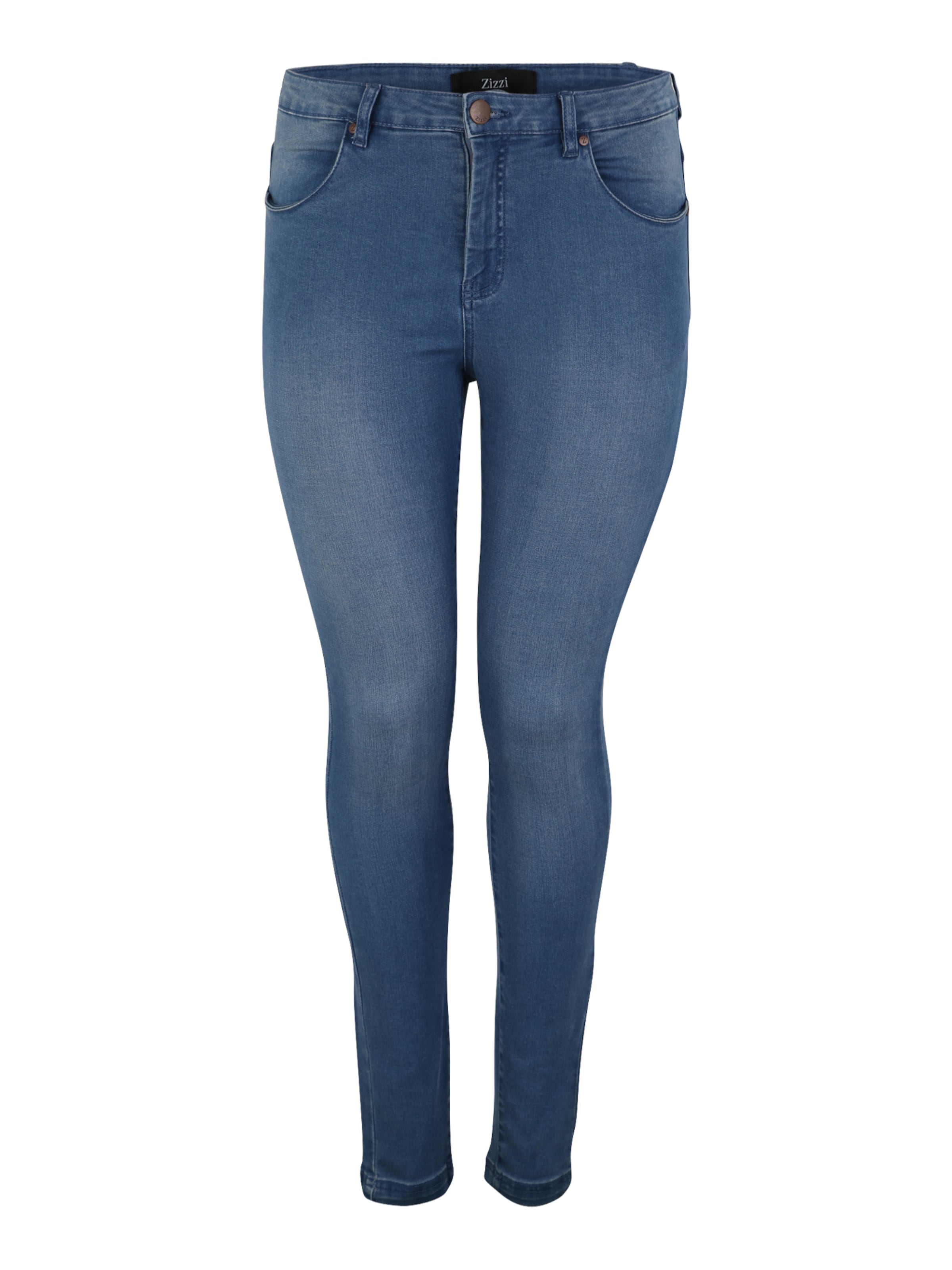 Zizzi Slim fit Jeans 'AMY' in Blue: front