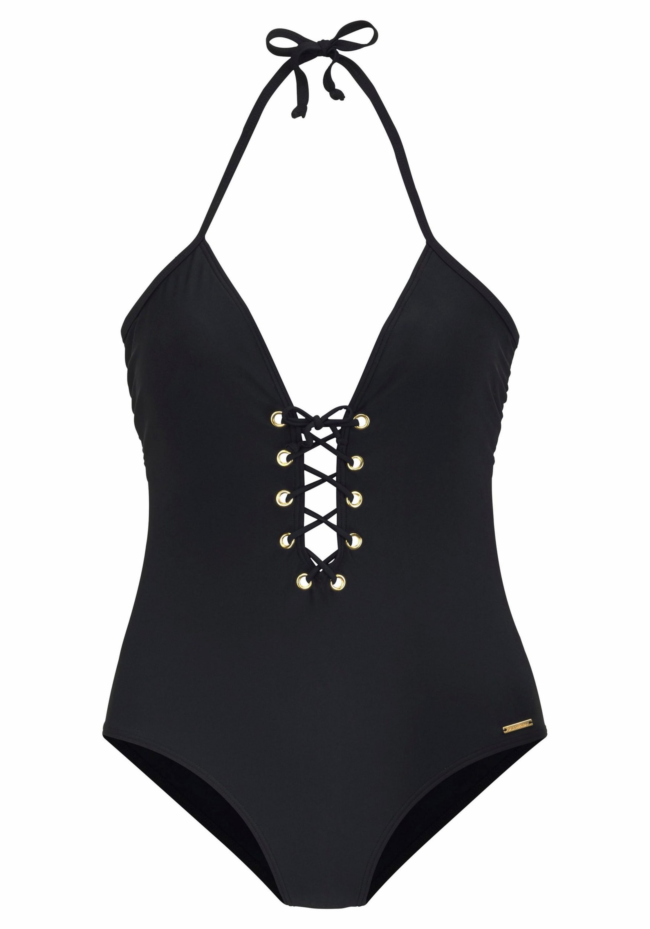 Costume intero di Bruno Banani in nero: frontale