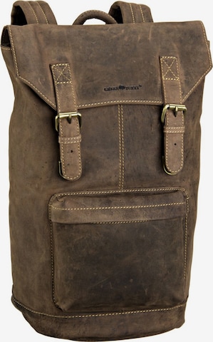 GREENBURRY Backpack ' Vintage Retro Rucksack ' in Brown: front