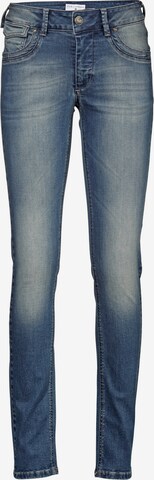 SHEEGO Slimfit Jeans in Blauw: voorkant