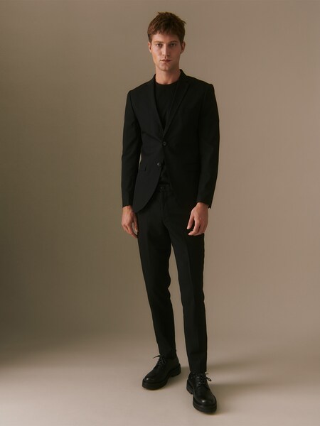Boyd - Black Skinny Suit Look