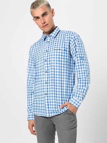STOCKERPOINT Regular Fit Hemd 'Mitchel' in Blau: Vorderseite