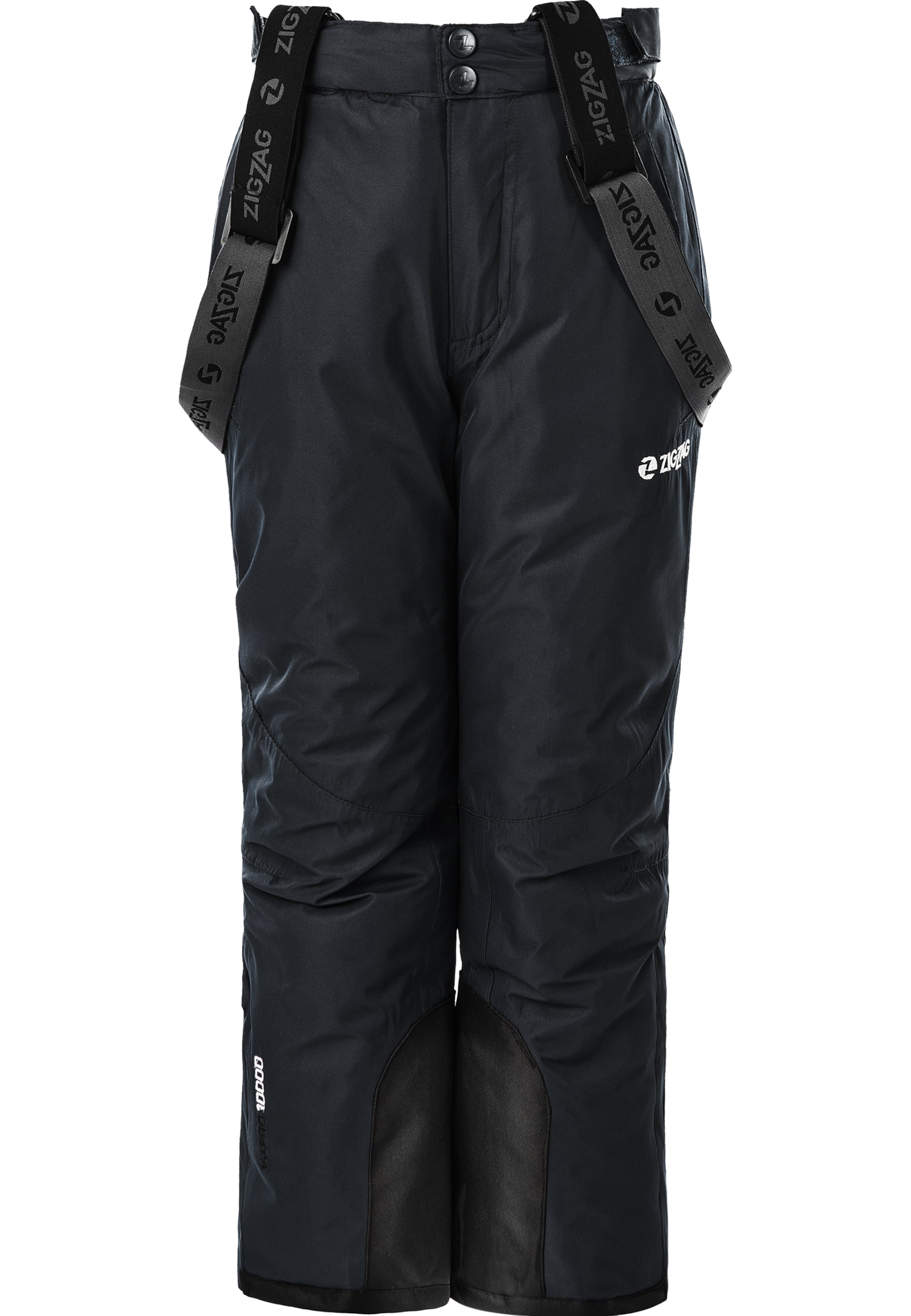 ZigZag Bootcut Skihose in Schwarz: Vorderseite