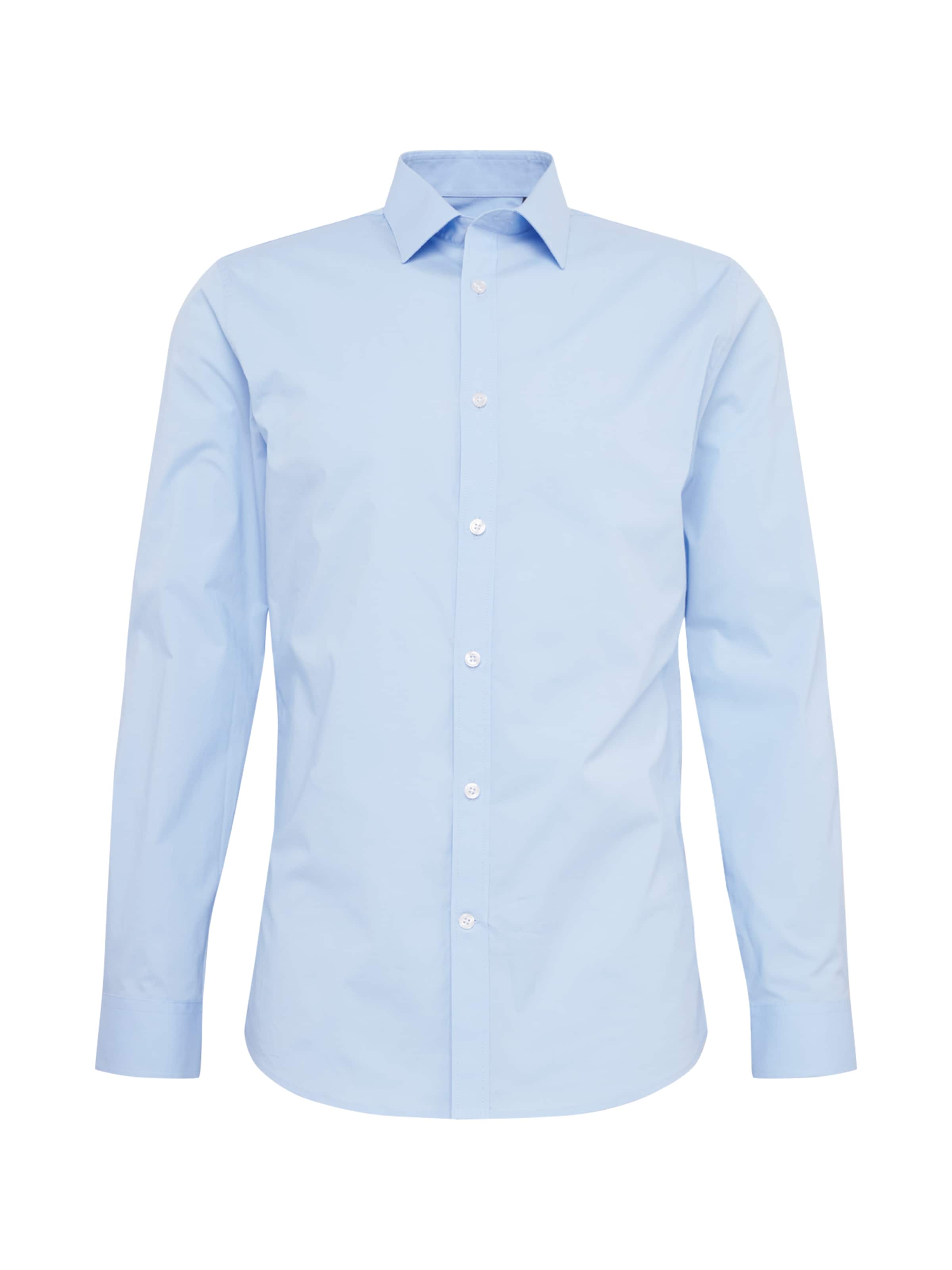 Matinique Slim fit Πουκάμισο για το γραφείο 'Robo' σε μπλε: μπροστά