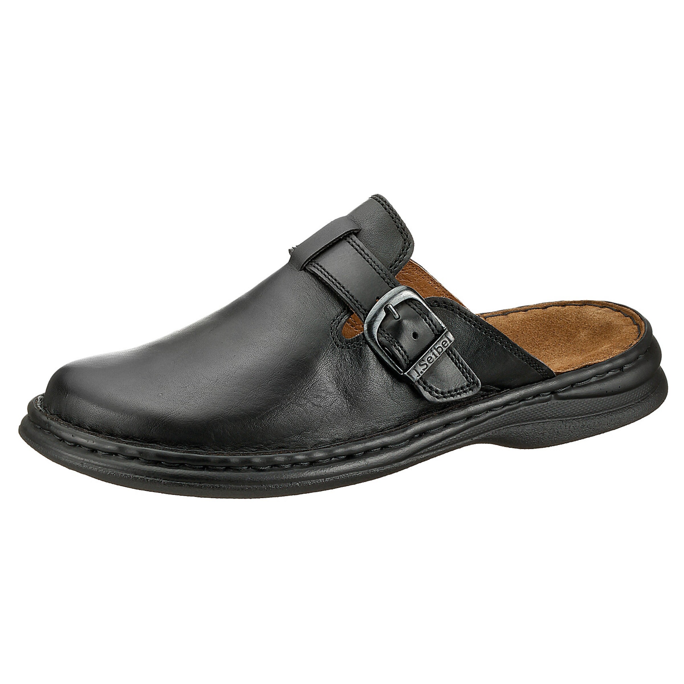 JOSEF SEIBEL Muiltjes 'Madrid' in Zwart: voorkant