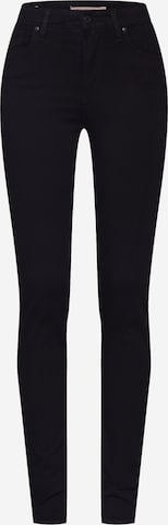 LEVI'S ® Kitsas Teksapüksid '721 High Rise Skinny', värv must: eest vaates
