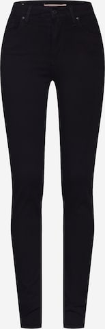 LEVI'S ® Skinny Jeans '721 High Rise Skinny' in Zwart: voorkant