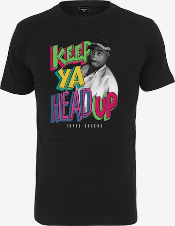 Mister Tee T-Shirt 'TuPac Keep Ya Head Up' in Schwarz: predná strana