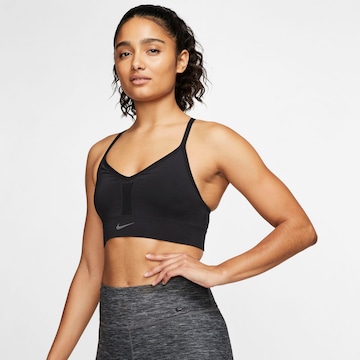 NIKE Regular Sports Bra in Black