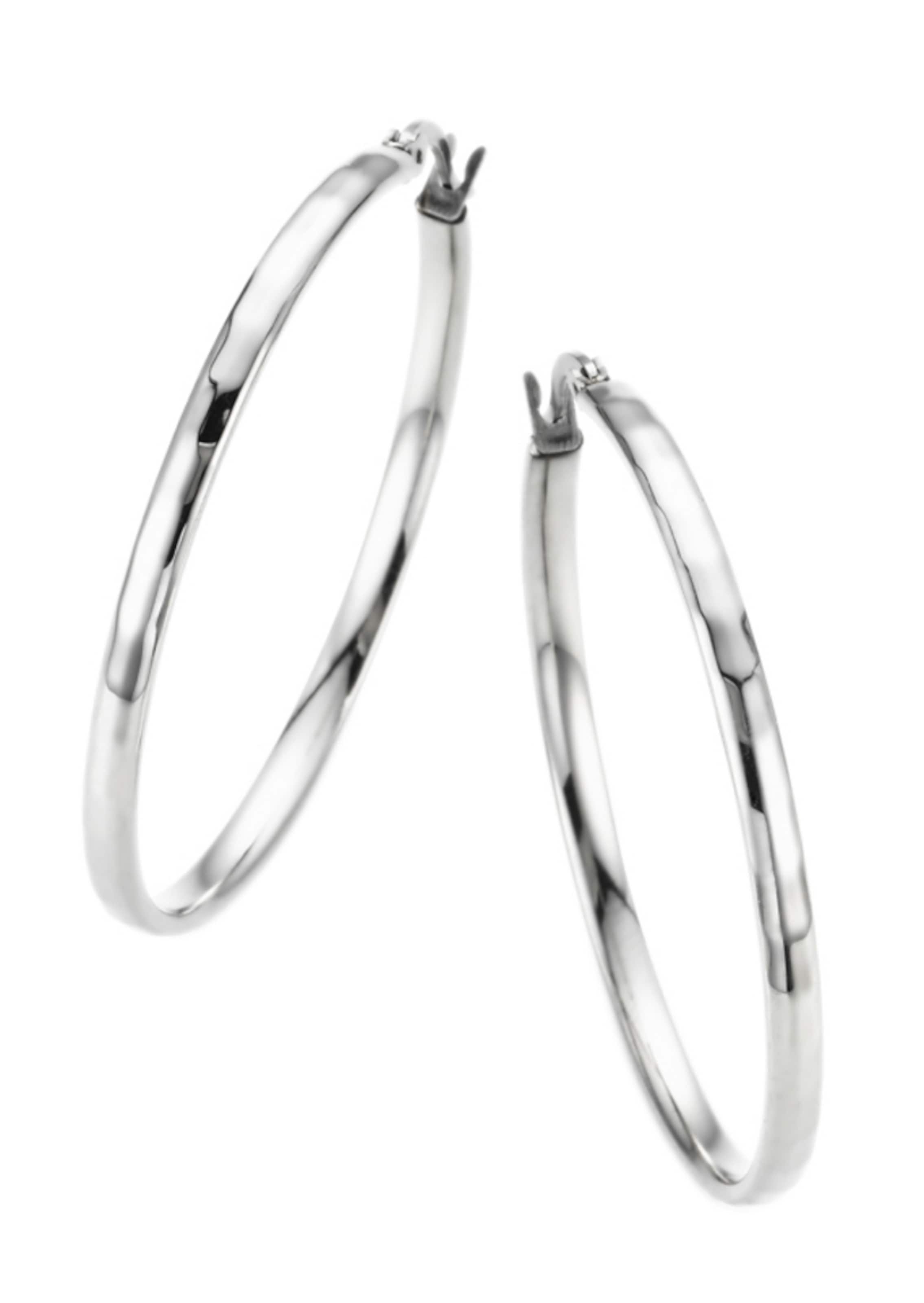 FIRETTI Earrings 'Basic' in Silver: front