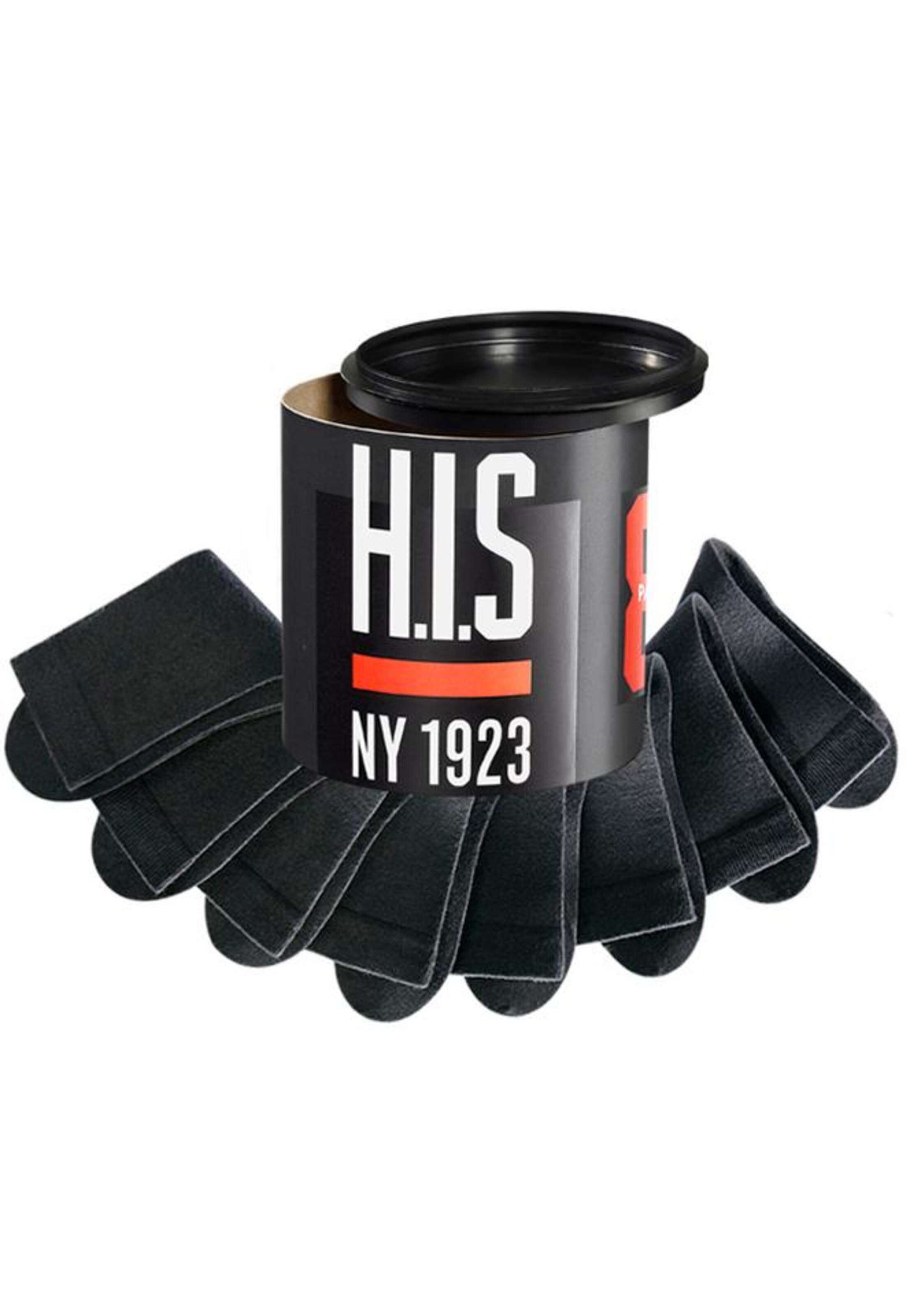 Chaussettes H.I.S en noir : devant