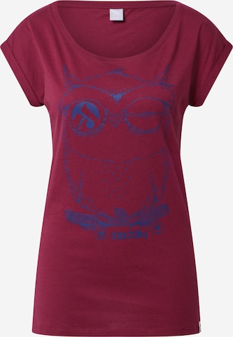 Iriedaily T-Shirt 'Skateowl 2' in Lila: predná strana