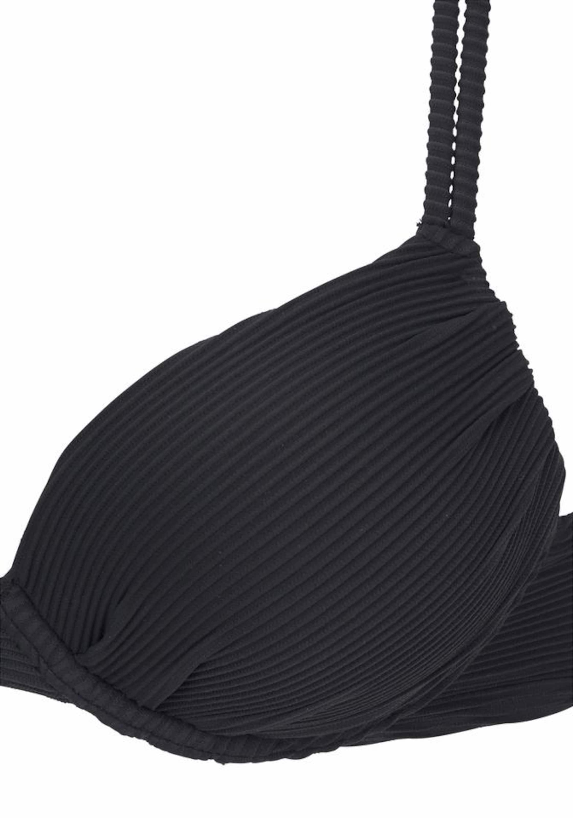 SUNSEEKER - Push-up Top de bikini 'Fancy' en negro