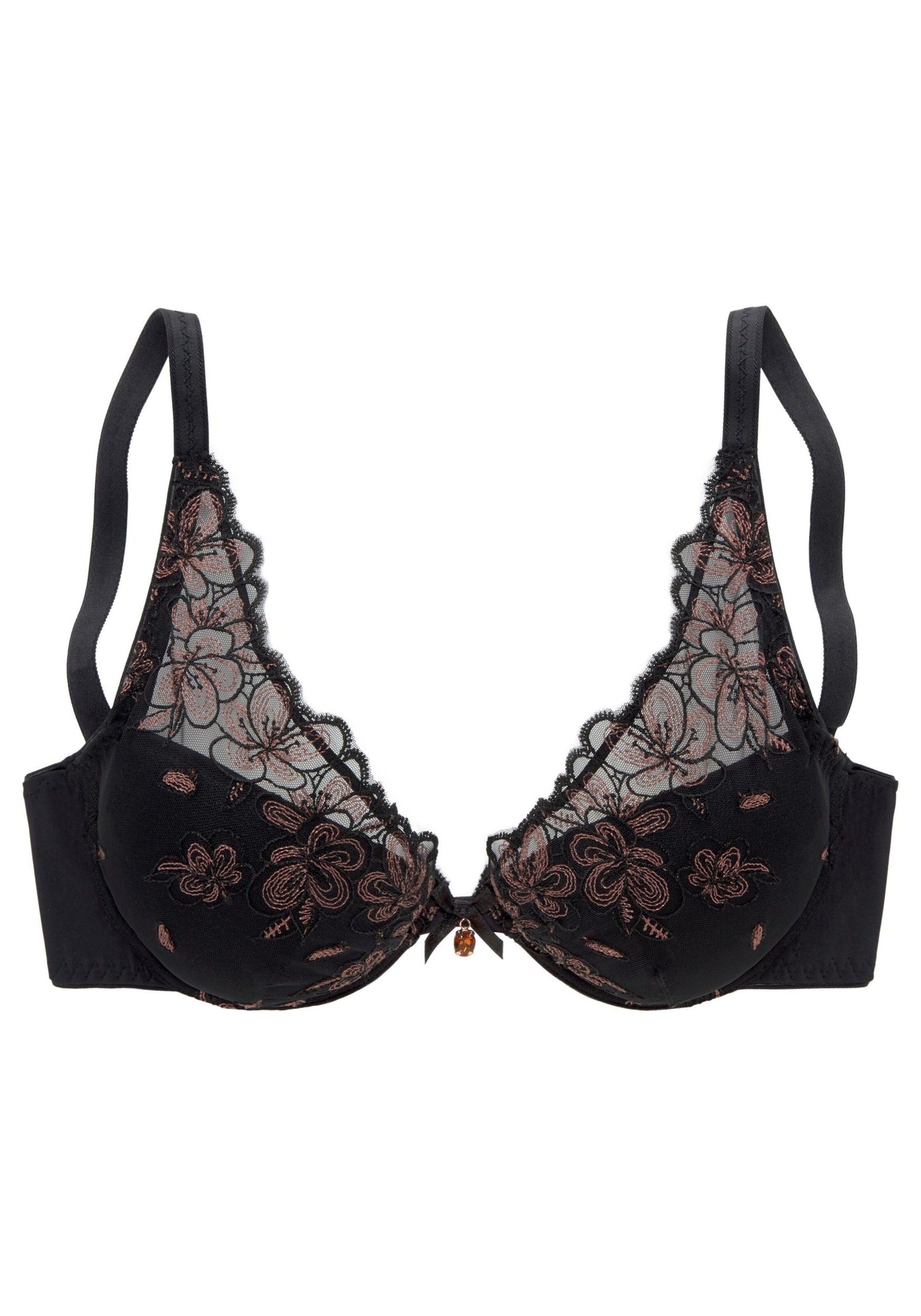 LASCANA - Push-up-BH in schwarz