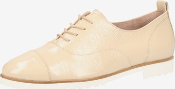 Chaussure à lacets Paul Green en beige : devant