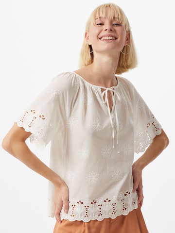 ONLY Blouse 'GINNY' in Wit: voorkant