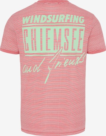 Coupe regular T-Shirt fonctionnel CHIEMSEE en rouge