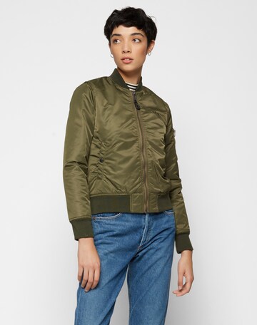 Veste mi-saison 'Airforce W' Schott NYC en vert : devant