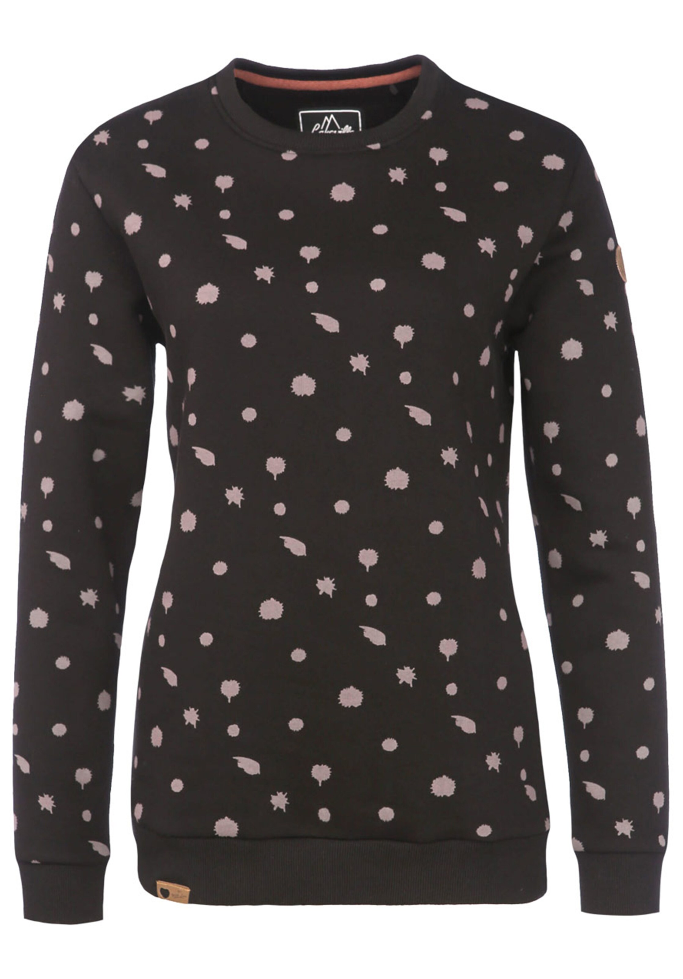 Lakeville Mountain - Sweatshirt 'Uelle Dots' in schwarz
