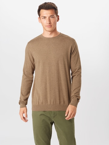 SELECTED HOMME Regular fit Tröja 'Berg' i beige: framsida