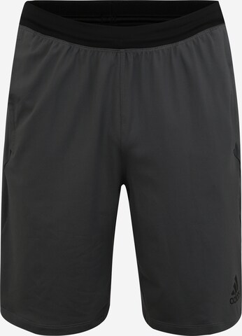 ADIDAS PERFORMANCE Regular Shorts in Grau: predná strana