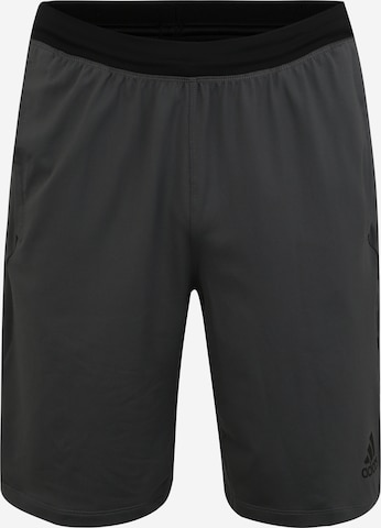 ADIDAS PERFORMANCE Regular Sportbroek in Grijs: voorkant