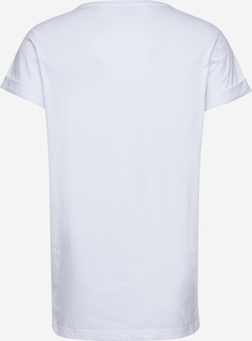 Urban Classics - Camisa 'Turnup Tee' em branco: atrás