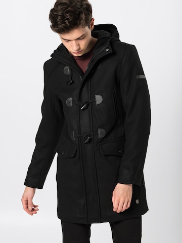 INDICODE JEANS Zimní kabát 'Liam Solid' – černá