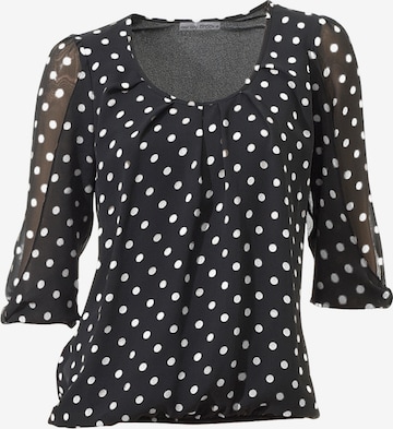 heine Blouse in Zwart: voorkant