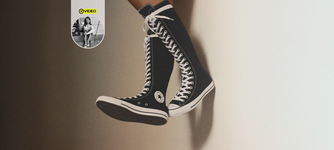 Knee-High Chuck Taylors with Rebeca