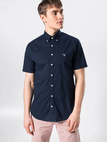 GANT Comfort fit Button Up Shirt in Blue: front