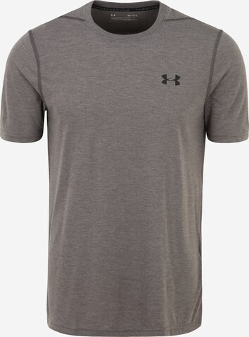 UNDER ARMOUR Functioneel shirt 'Threadborne' in Grijs: voorkant