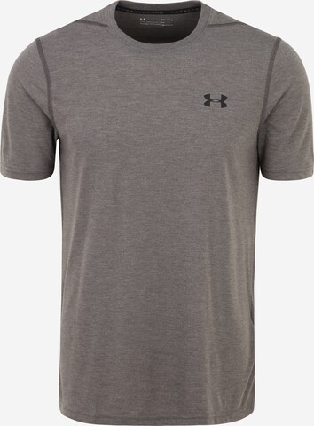 UNDER ARMOUR Sportshirt 'Threadborne' in Grau: predná strana