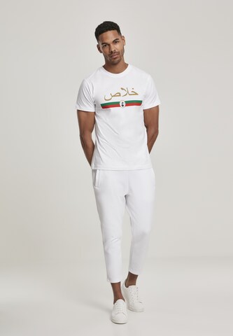 Mister Tee T-Shirt 'Khalas' in Weiß: Vorderseite