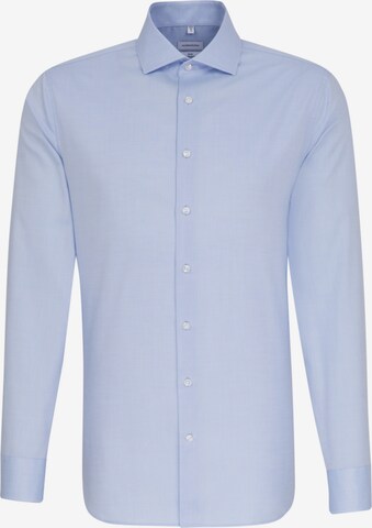 Coupe slim Chemise business SEIDENSTICKER en bleu : devant