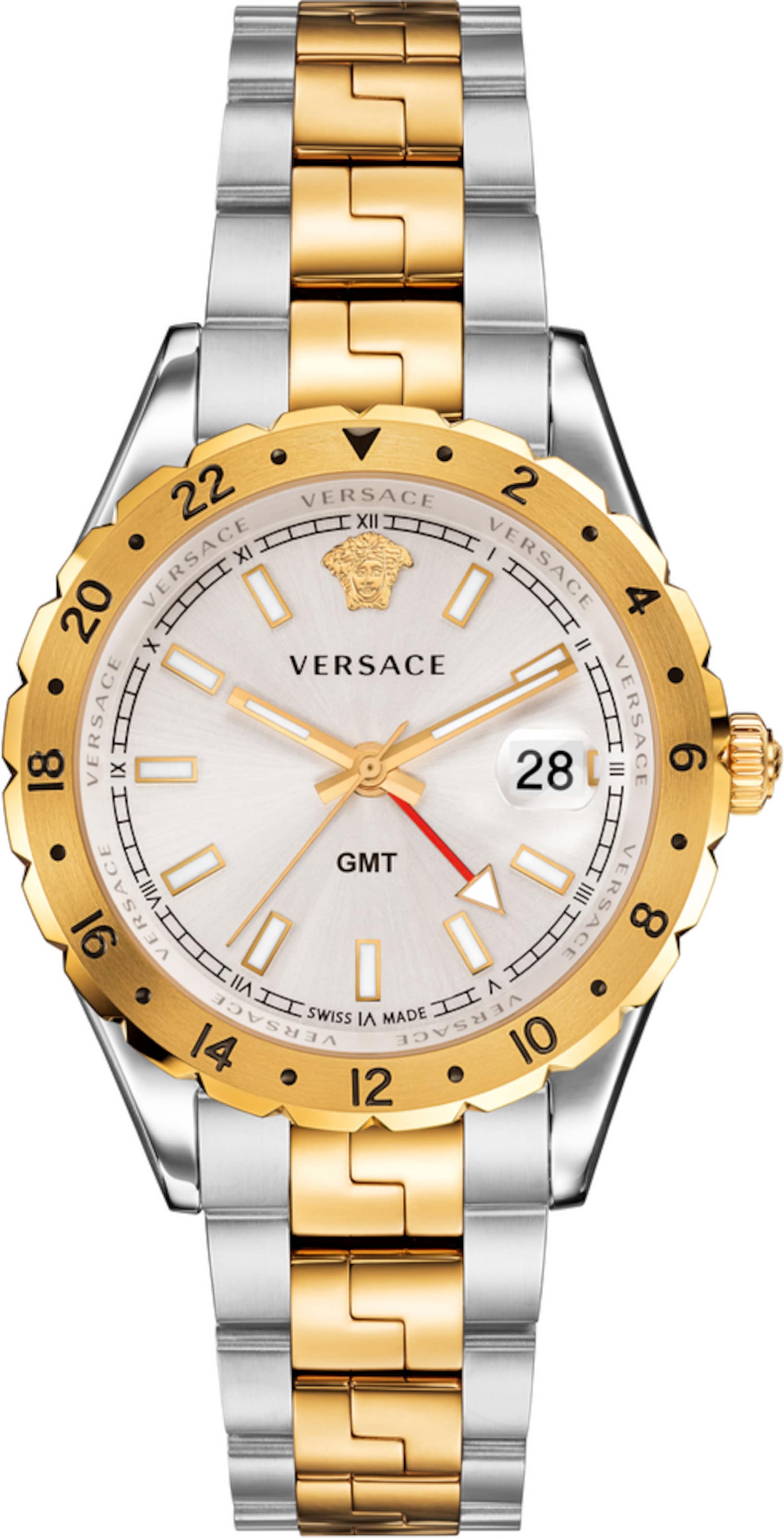 VERSACE Uhr in Gold: Vorderseite