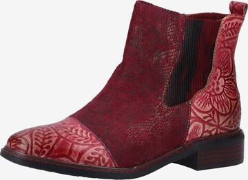 Laura Vita Chelsea boots in Rood: voorkant