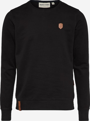 Sweat-shirt 'Satzbau' naketano en noir : devant