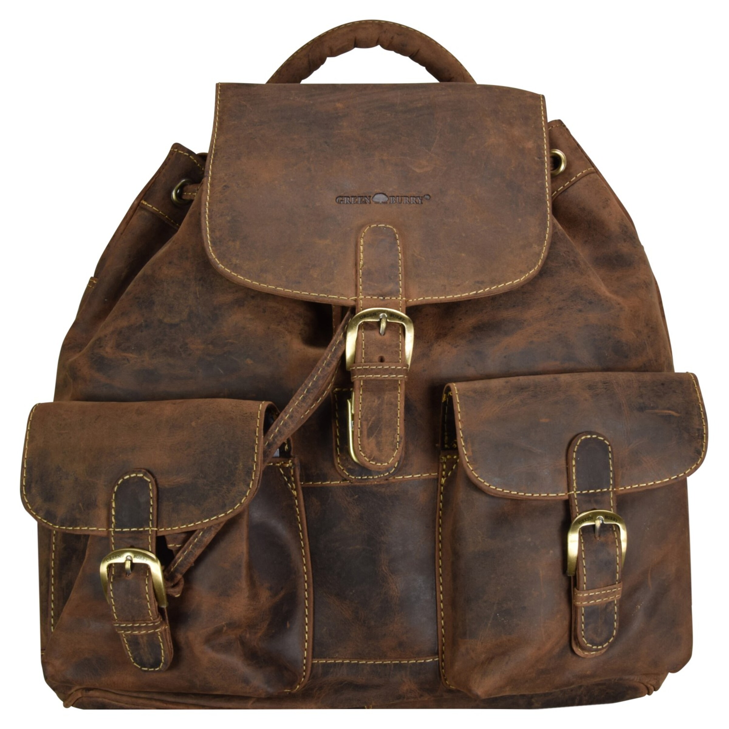 GREENBURRY Backpack in Brown: front