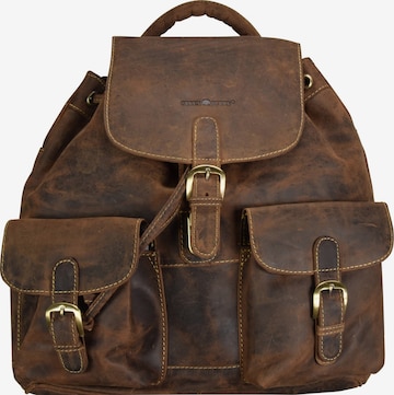 GREENBURRY Backpack in Brown: front