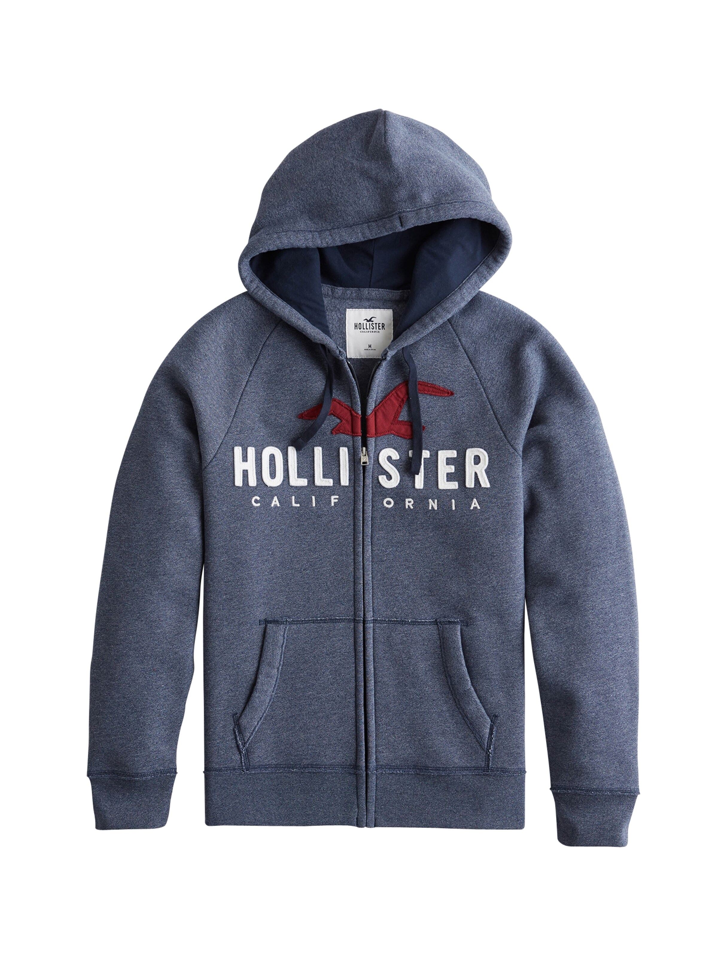 HOLLISTER - Sweatvest in de kleur Navy