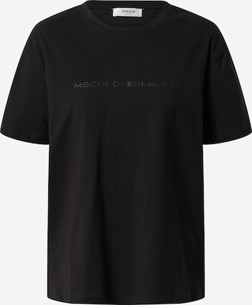 MSCH COPENHAGEN Shirt 'Liv Organic Logo Tee' in Black: front