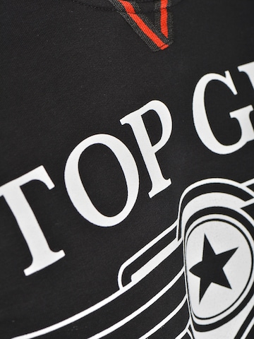 TOP GUN Sweatshirt 'Streak' in Zwart