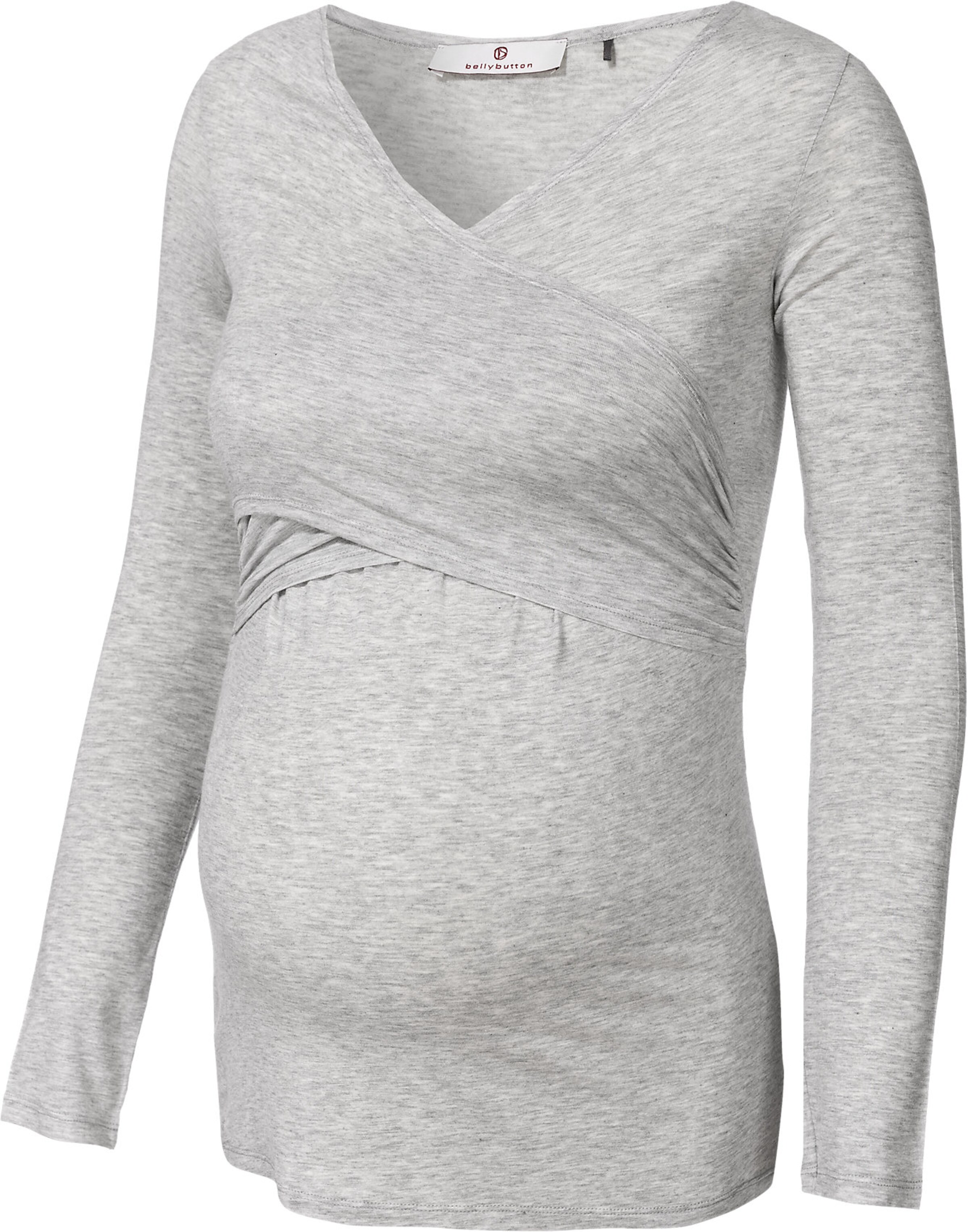BELLYBUTTON - Stilllangarmshirt 'Laila' in graumeliert
