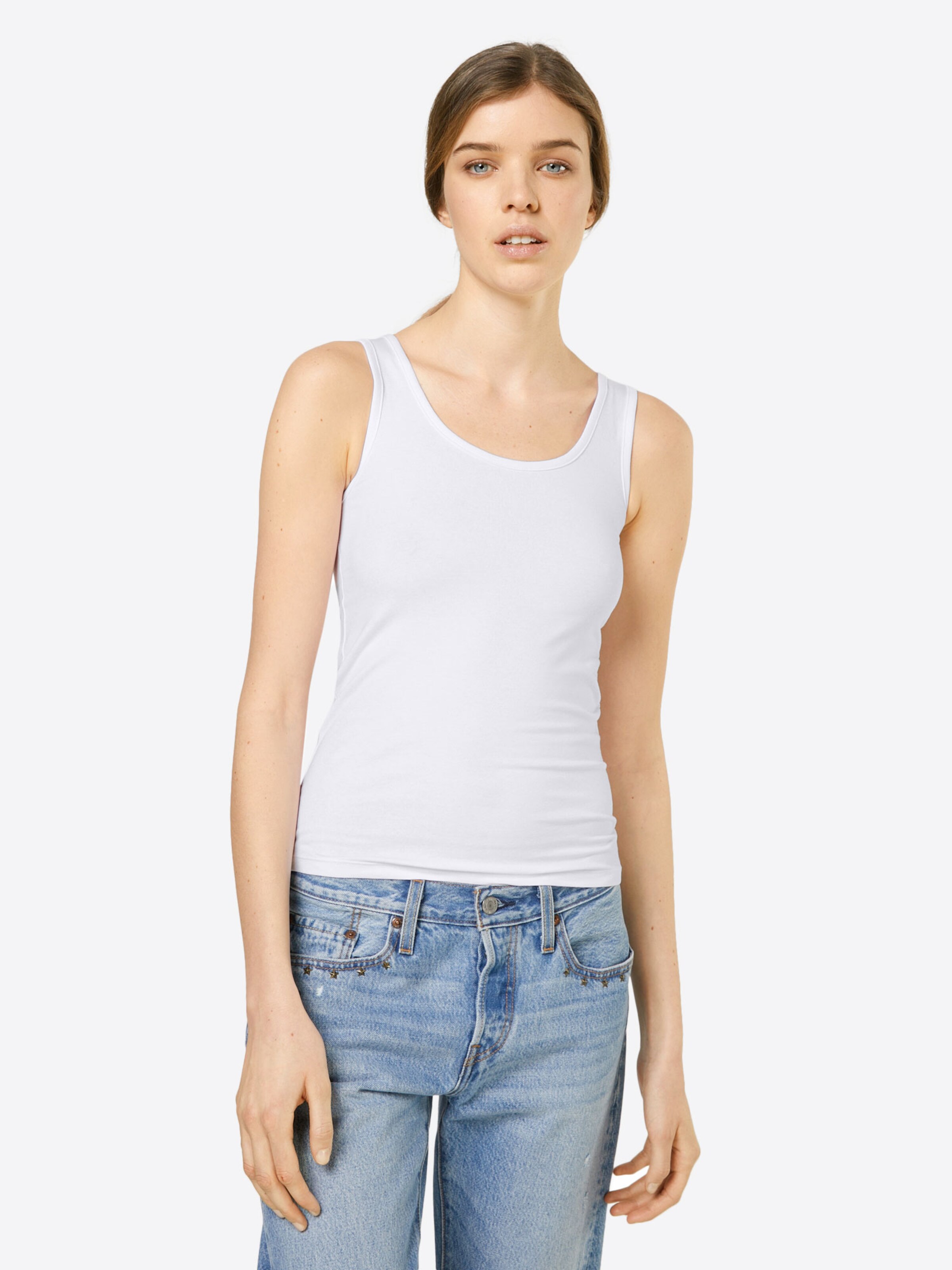 Urban Classics Top in White: front
