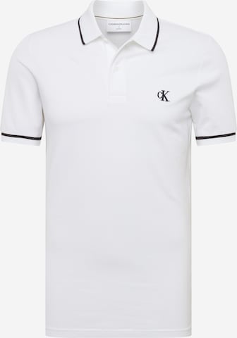 T-Shirt Calvin Klein Jeans en blanc : devant