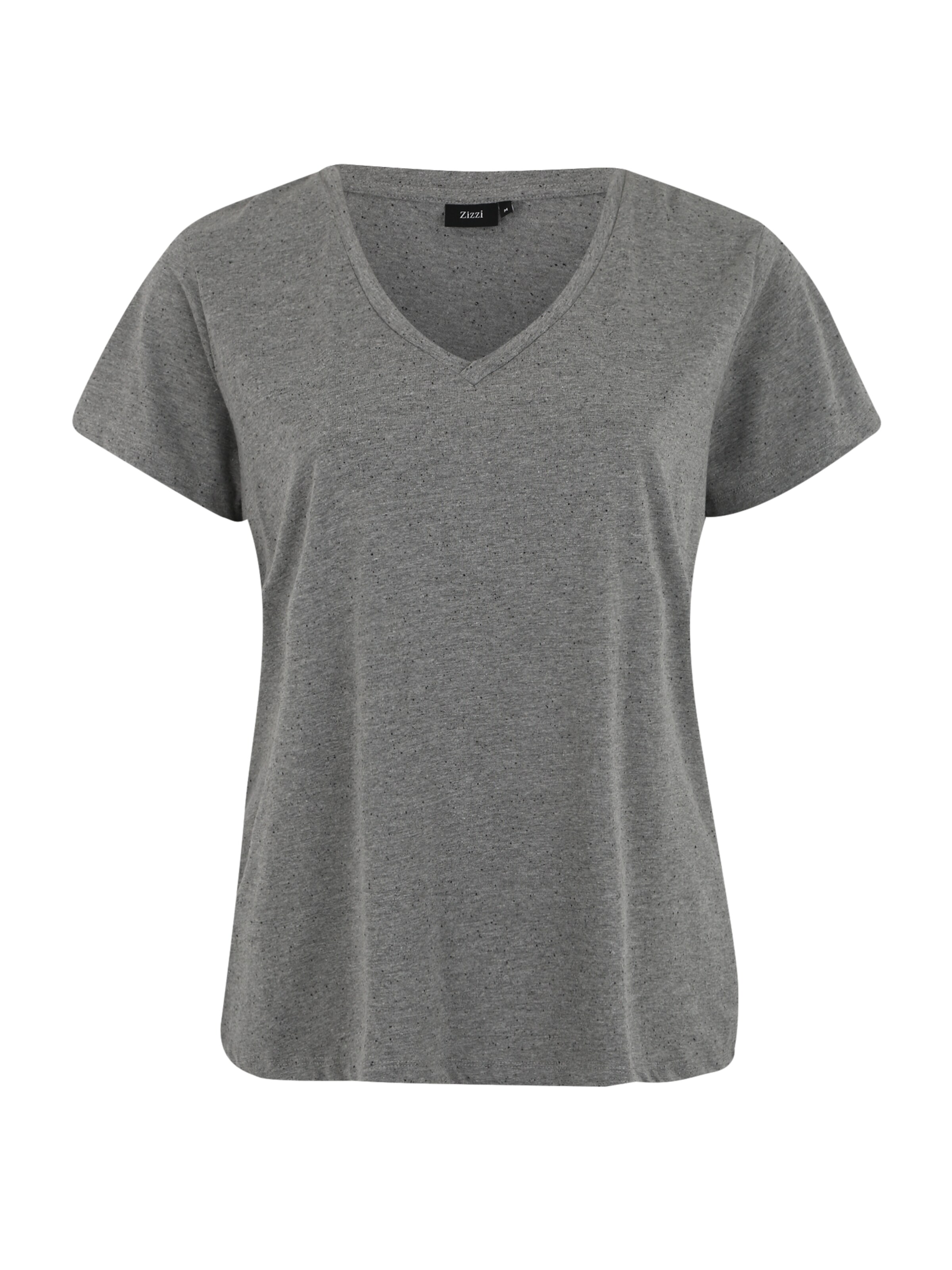 Zizzi - Shirt in de kleur Grijs gemêleerd