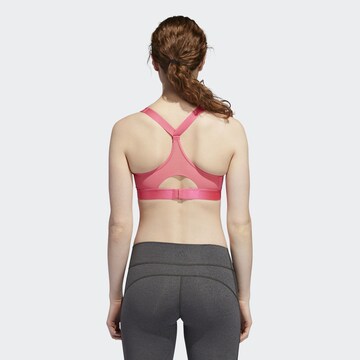 ADIDAS PERFORMANCE Bustier Bra 'Stronger For It' in Pink